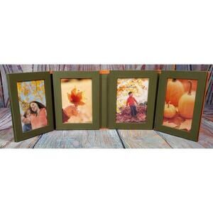Hallmark Foldable‎ Four-Panel Picture Frame with Autumn Theme
